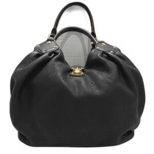 Louis Vuitton Mahina XL Black Leather Hobo Shoulder Bag